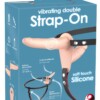 Vibrační dvojitý strap-on