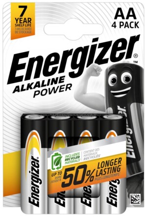 Baterie Energizer AA, balení 24 ks, 4 ks