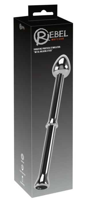 Vibrační stimulátor prostaty: Kovová dojicí tyčinka